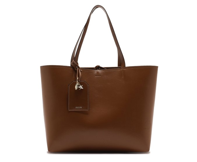 Bolsa Shopping Grande Elisabeth Marrom