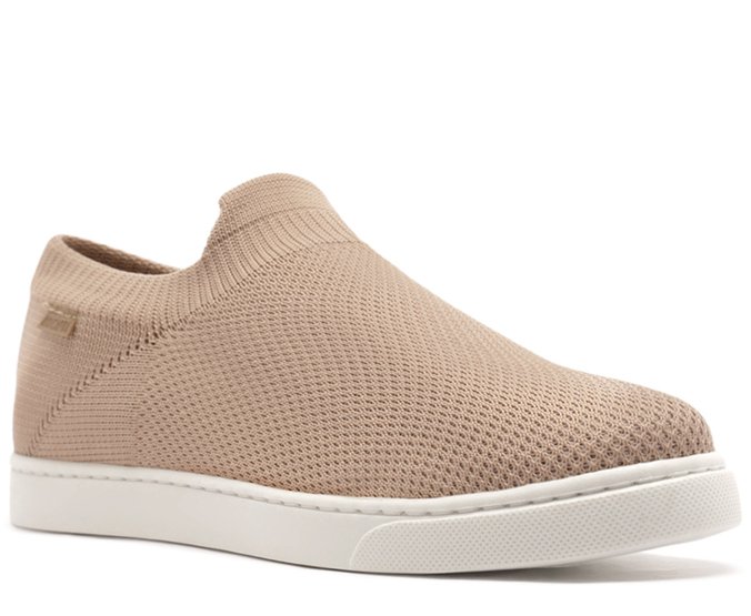 Tênis Slip On Knit Mono Rosa