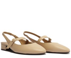 Sapato Chanel Salto Bloco Nude Classy