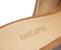 Sandália Mule Franja Bege