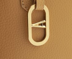 Bolsa Tote Média Bag Charm Bege