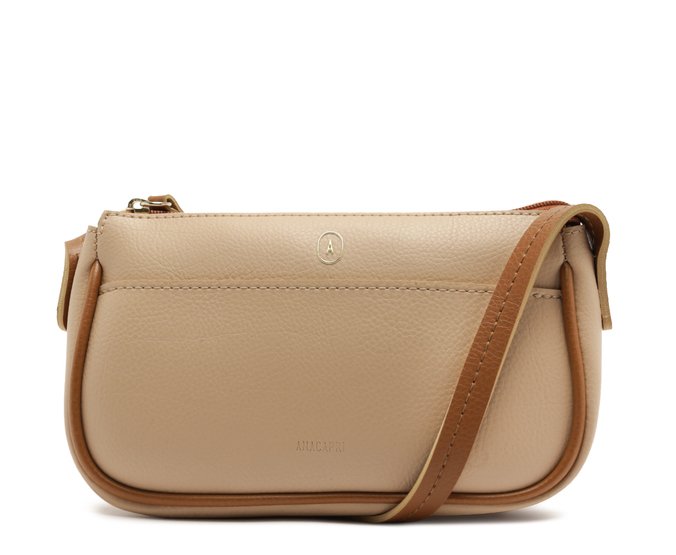 Bolsa Tiracolo Média Soft Color Marrom
