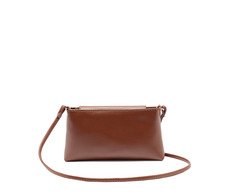 Bolsa Tiracolo Pequena Envelope Marrom