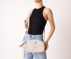 Bolsa Tiracolo Média Maxi Barbicacho Branca