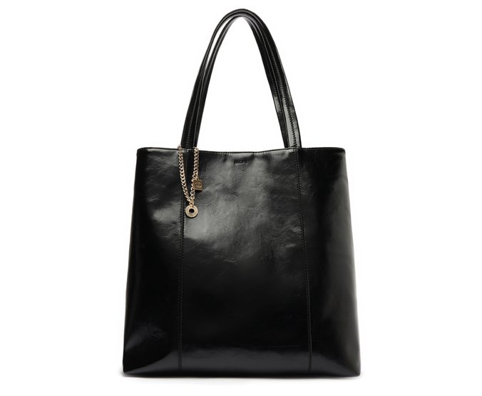 Bolsa Shopping Grande Madri Chaveiro Preta