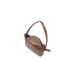 Bolsa Tiracolo Pequena Baguete Marrom