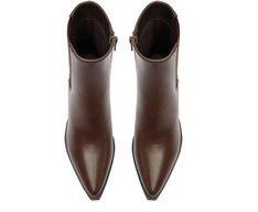 Bota Salto Bloco Chelsea Marrom Coffee