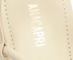 Sandália Slim Metal Comfy Salto Bege