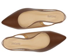 Sapatilha Slingback Bico Fino Marrom Cinnamon