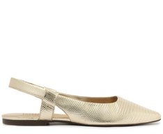Sapatilha Slingback Minimal Dourado