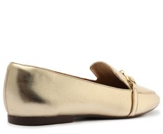 Mocassim Bridão Monocolor Dourado