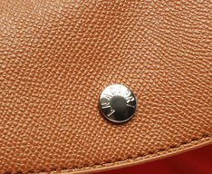 Bolsa Shopping Grande Nylon Botão Laranja