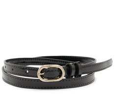 Cinto Fino Fivela Metálica Verniz Preto