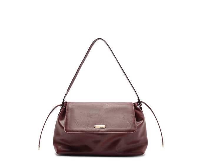 Bolsa Hobo Média com Tampa Vermelha