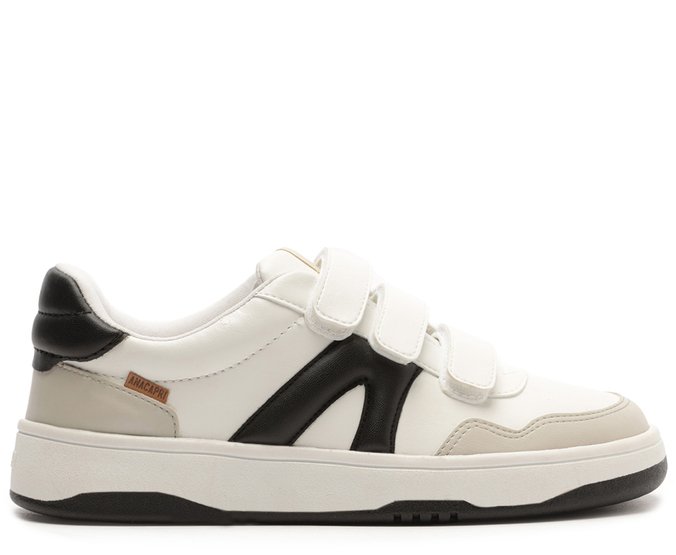 Tênis AC1119 Velcro Cinza e Preto