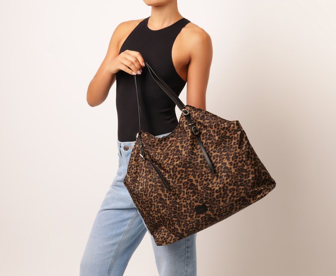Bolsa Shopping Grande Versátil Animal Print