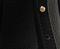 Bolsa Tote Grande Chaveiro Removível Preta