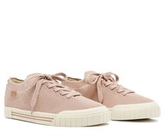 Tênis Knit Pontilhado Alê Bege