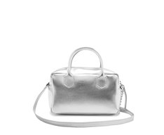 Bolsa Tote Pequena Matelassê Prateada