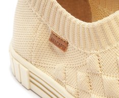 Tênis Slip On Knit Alê Bege