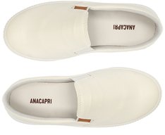Tênis Slip On Sola Alta Riscada Branco