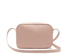 Bolsa Tiracolo Média Metalassê Triangular Bege