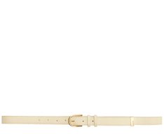 Cinto Fino Fivela Metálica Valentina Branco