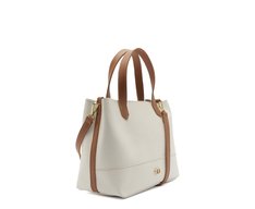Bolsa Tote Média Com Necessaire Bicolor Branca