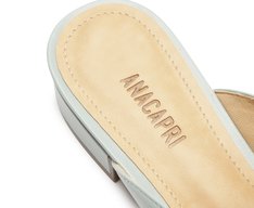 Mule Com Tira Esfera Salto Bloco Azul