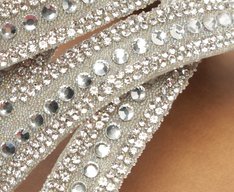 Rasteira Multitiras Glam Hot Fix Prata