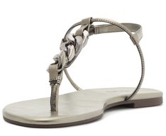 Rasteira Corrente Slim New Prateada
