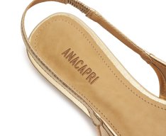 Sapatilha Slingback Bico Fino Dourada