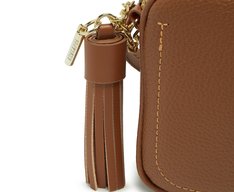 Bolsa Tiracolo Pequena Retangular Marrom