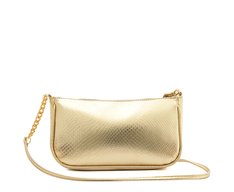 Bolsa Tiracolo Média Snake Dourada