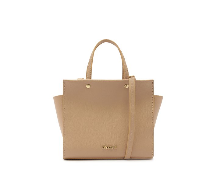 Bolsa Tote Média Croco Bege