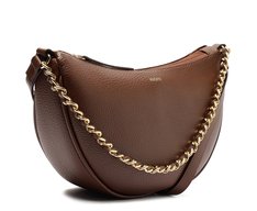 Bolsa Tiracolo Média Meia Lua Marrom