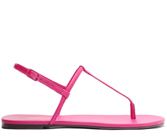 Sandália Rasteira Sandalias Rosa Pink Rasteira Slim Rosa Pink Anacapri