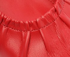 Sapatilha Slingback Salto Bloco Stretch Vermelha