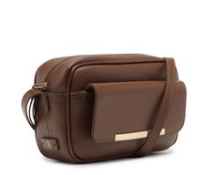 Bolsa Tiracolo Média Com Bolso Valentina Marrom