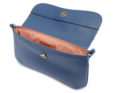 Bolsa Tiracolo Média Dome Azul