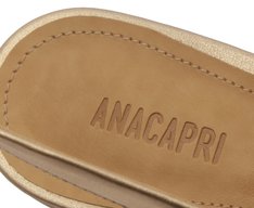 Sapatilha Slingback Peep Toe Dourada