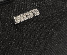 Bolsa Tiracolo Média Textura Glam Preta