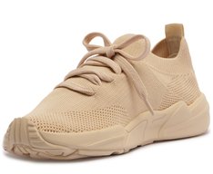 Tênis Sporty Malha Knit Bege