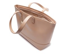 Bolsa Shopping Grande Lisa Chaveiro Bege