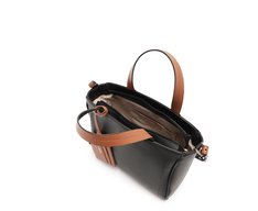 Bolsa Tote Média Com Porta-Cartão Preta