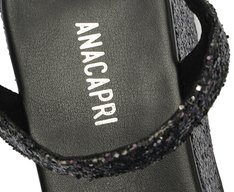 Sandália Plataforma Fivela Preta Glam