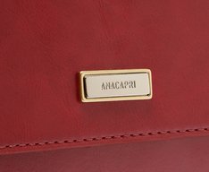 Bolsa Tiracolo Média Lisa Vermelha