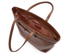 Bolsa Shopping Grande Saffiano Marrom