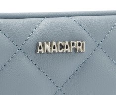 Bolsa Tiracolo Média Matelassê Triangular Arredondada Azul