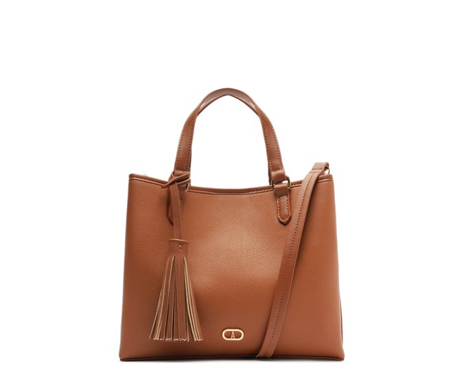 Bolsa Tote Média Barbicacho Marrom